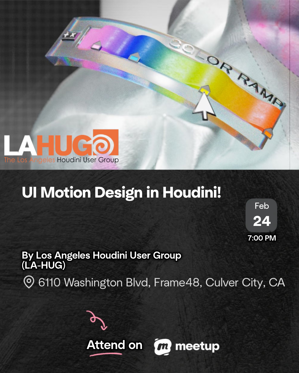 UI Motion Design in Houdini | Steven Lee
